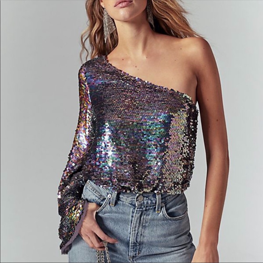 Free people one night only shoulder bodysuit ๐๐ป - Picture 3 of 4